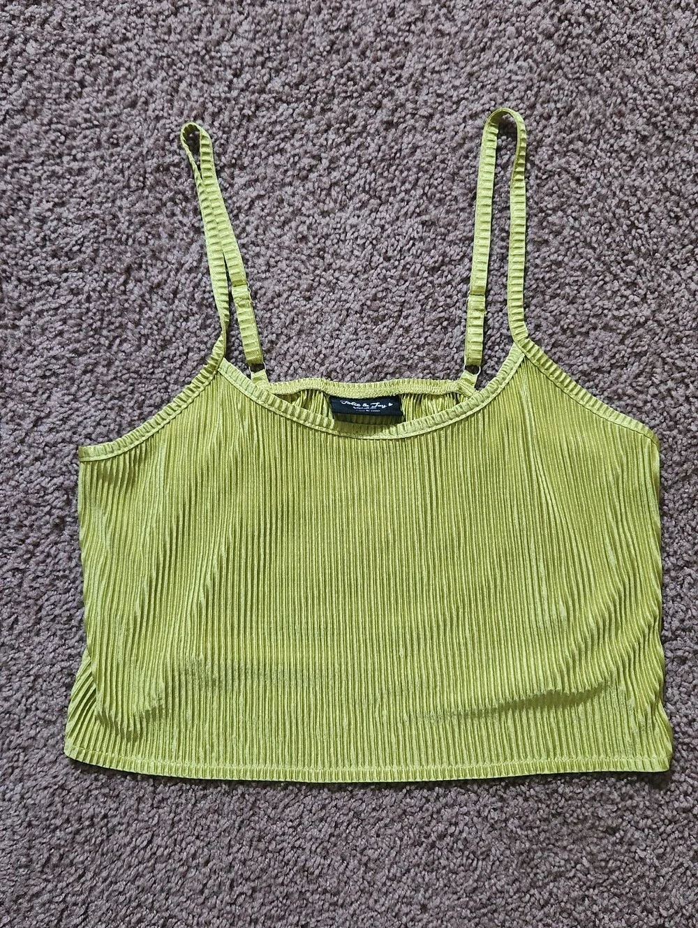 Two Piece Lime Green Pants Set